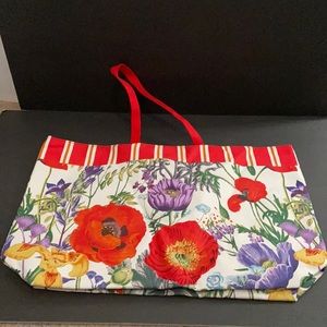 Large floral tote bag